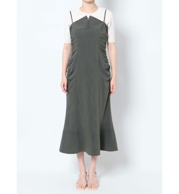 LAGUNAMOON「ギャザーナローキャミワンピース」|ワンピース|