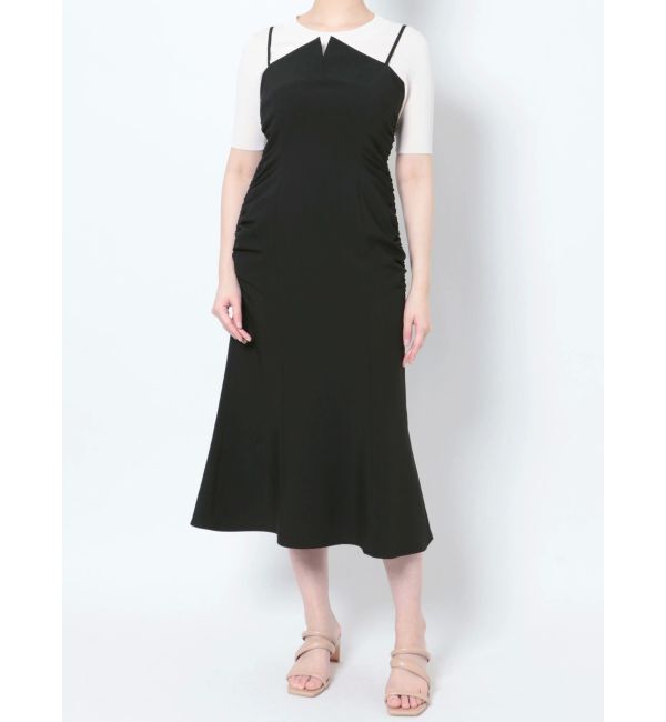 LAGUNAMOON「ギャザーナローキャミワンピース」|ワンピース|