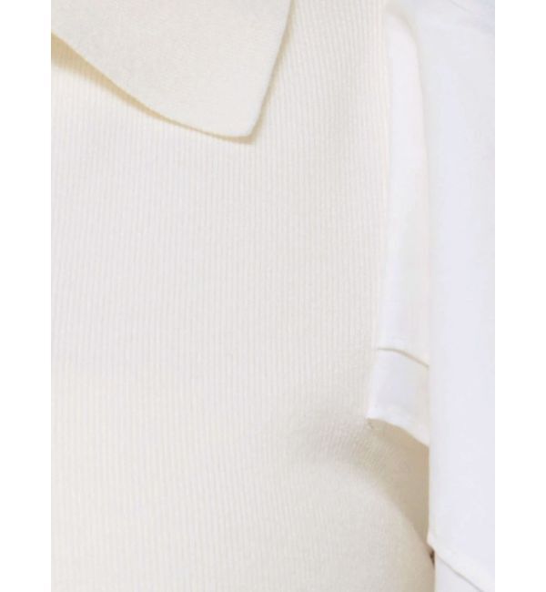 LAGUNAMOON「スクエアフリルスリーブニットプルオーバー」|ニット・セーター|