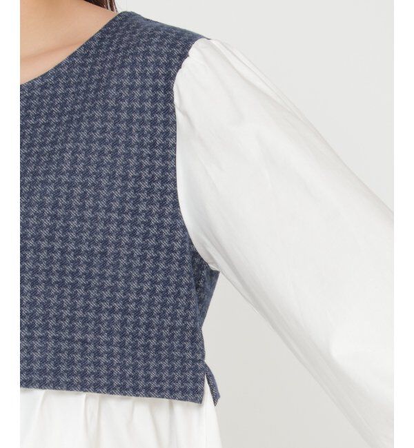 Lbc with Life「ジャカードドッキングブラウス」|シャツ・ブラウス|