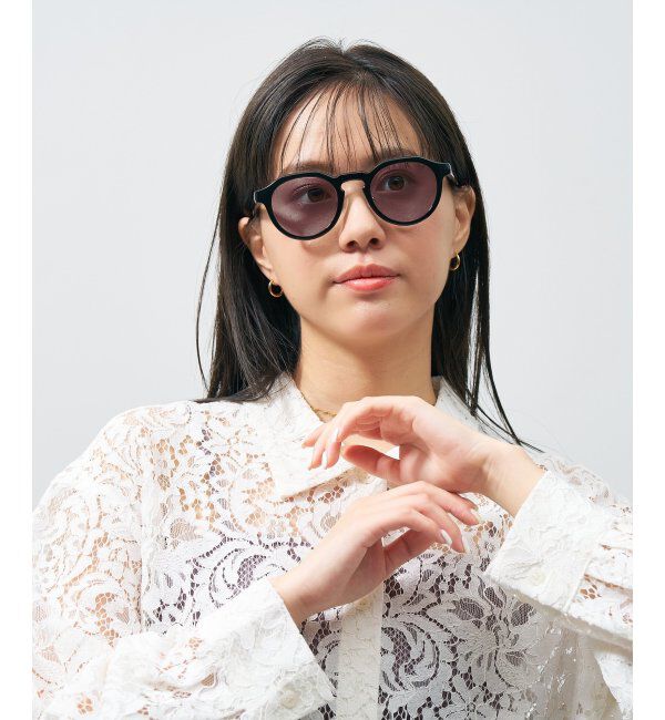  「クラウンパント型 調光サングラス｜UNITED ARROWS ﾚﾝｽﾞの色が変わる 紫外線対策 ユナイテッドアローズ」|サングラス|ブラック