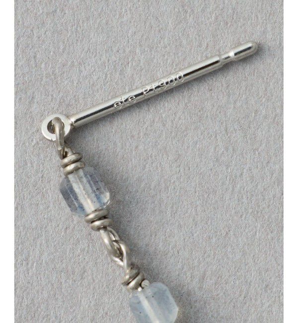 ete「ナチュラルストーン ロング ピアス」|ピアス|