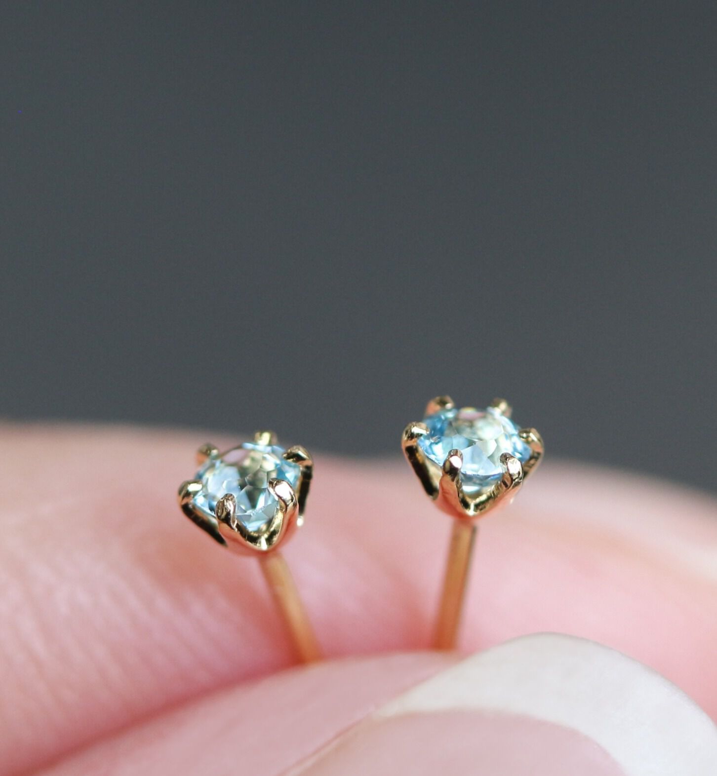  「誕生石 一粒ピアス | K18 」|ピアス|