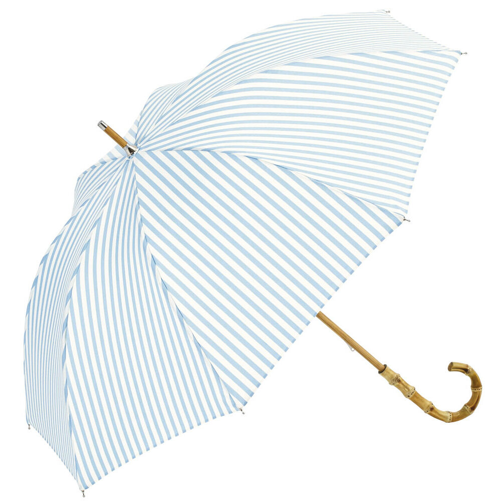 BACKYARD FAMILY「because ビコーズ 晴雨兼用 長傘 刺繍 通販 雨傘 日傘 晴雨兼用傘 傘 かさ カサ」|傘|ブルー3