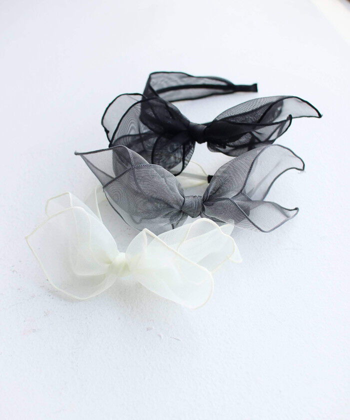 BACKYARD FAMILY「Rora カチューシャ 通販 リボン チュール 48382102 髪飾り ヘッドドレス 子供」|その他|