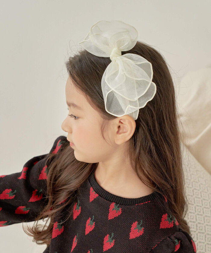 BACKYARD FAMILY「Rora カチューシャ 通販 リボン チュール 48382102 髪飾り ヘッドドレス 子供」|その他|