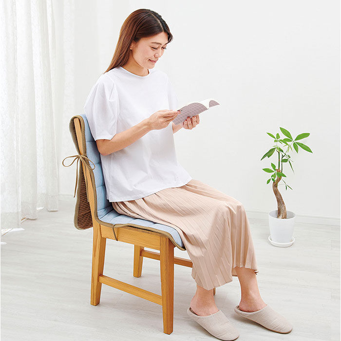 BACKYARD FAMILY「椅子クッション ひも付き 通販 リバーシブル イスクッション クッション オールシーズン」|その他|