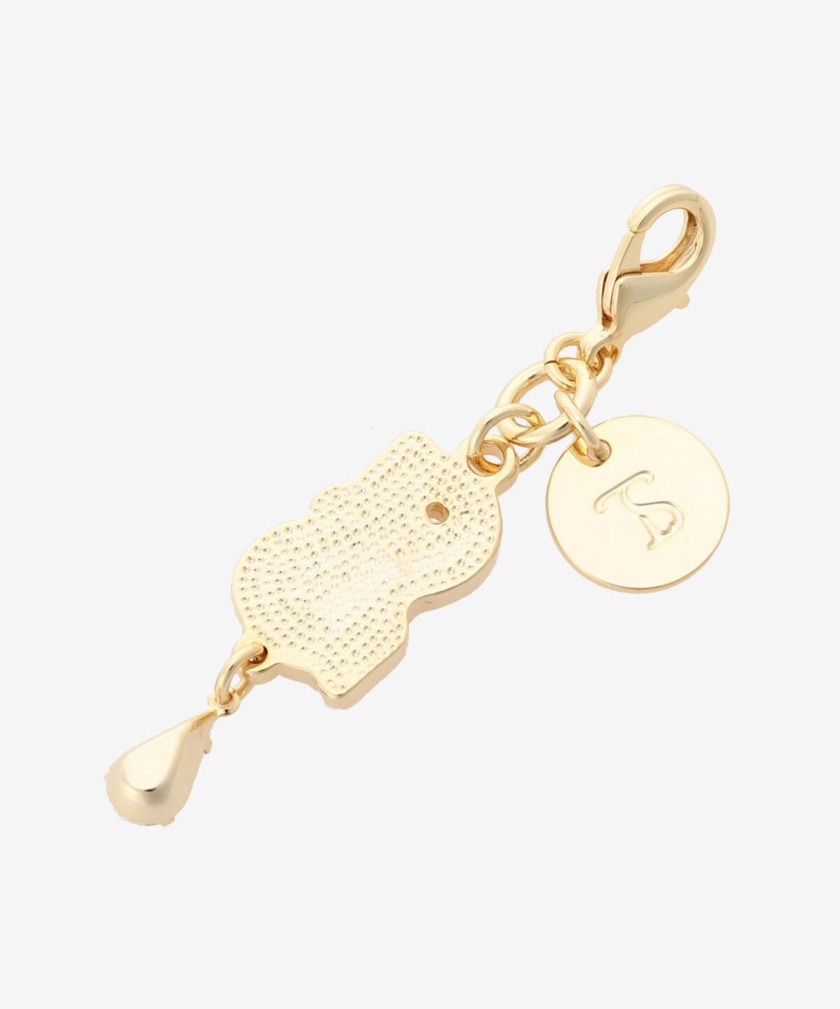 Samantha Vega「ドロップストーンイニシャルファスナーチャーム（S）」|チャーム・キーホルダー|