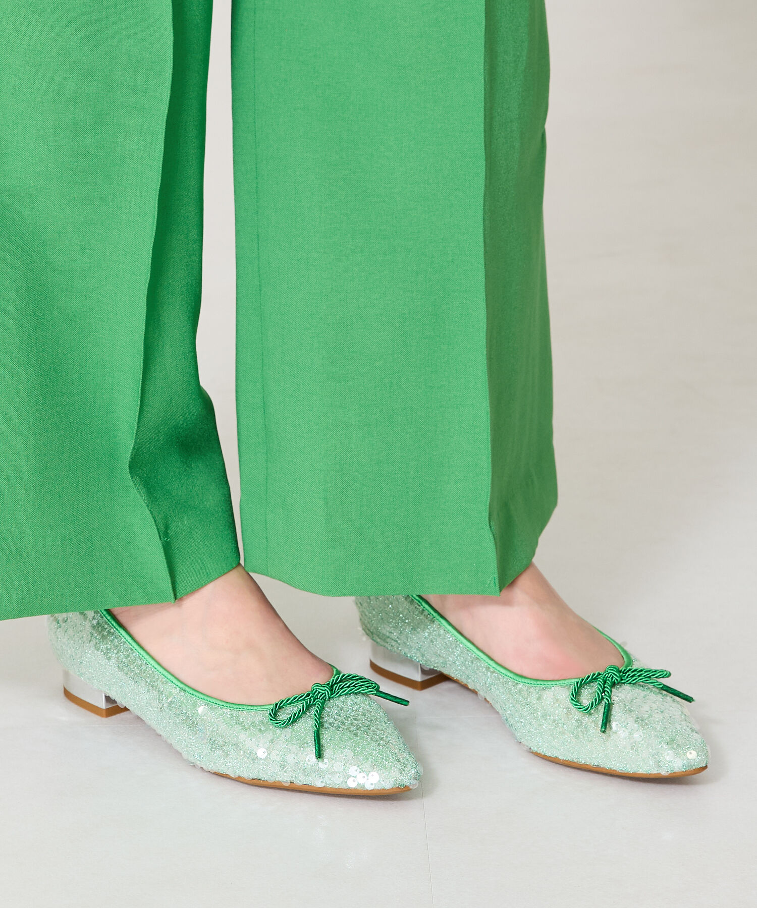 ORiental TRaffic「●2025春夏新作●スパンコールバレエシューズ/51109 バレエシューズ パンプス 人気 トレンド」|パンプス|