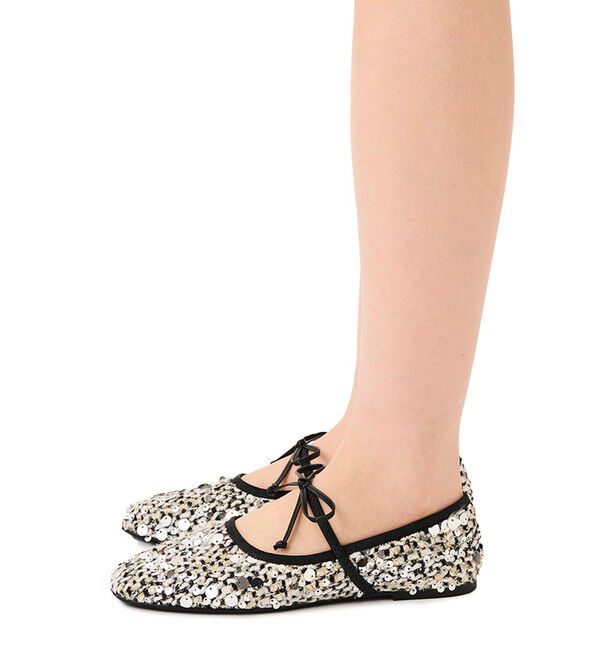 ODETTE E ODILE「＜SY＞スパンコールバレエ フラット10●&uarr;」|バレエシューズ|