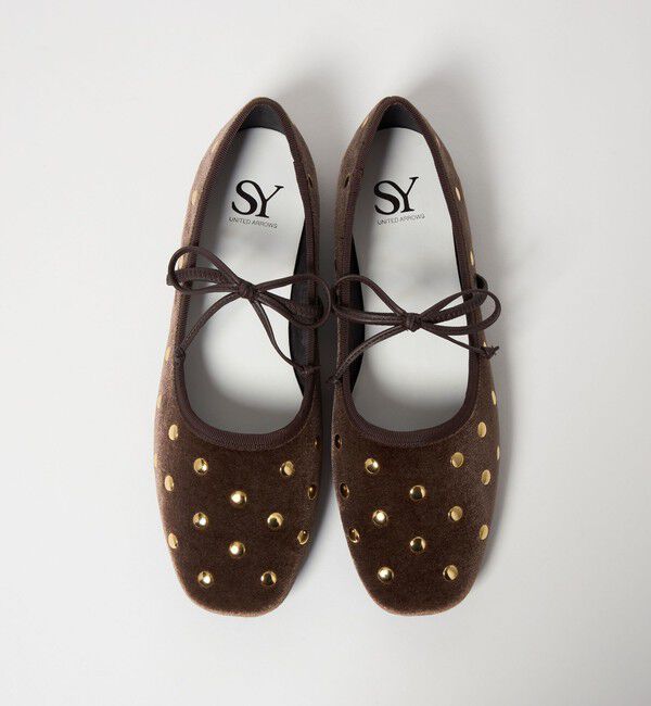 ODETTE E ODILE「＜SY＞マルチドットバレエ VE フラット10&uarr;」|バレエシューズ|MD.BROWN