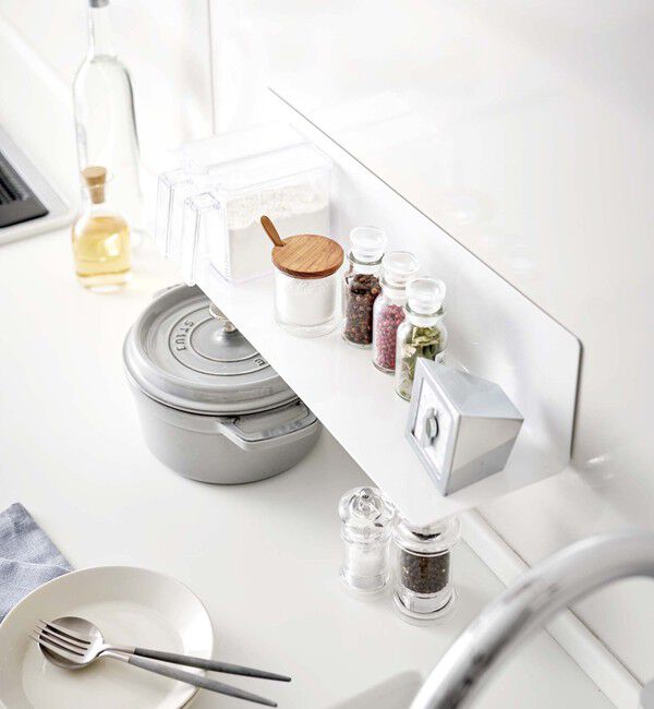 Style for Living「＜tower＞マグネット キッチン棚 ワイド」|食器・キッチングッズ|WHITE
