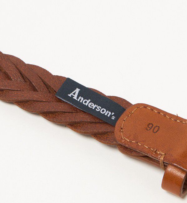 UNITED ARROWS「【別注】＜Anderson&lsquo;s＞ ラウンドバックル メッシュベルト」|ベルト|