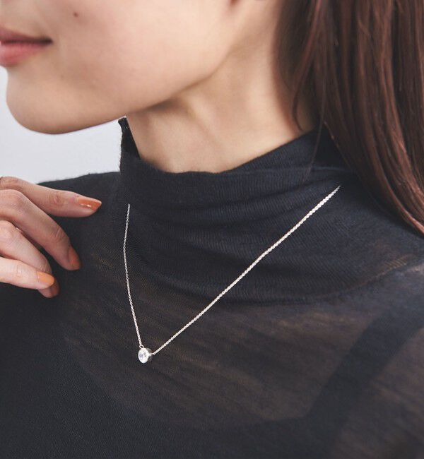 UNITED ARROWS「SILVER925 ラウンドCZ ネックレス」|ネックレス|