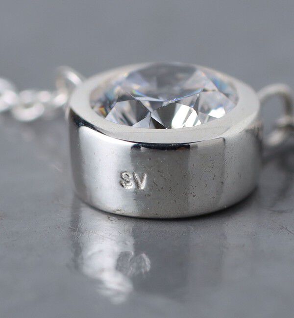 UNITED ARROWS「SILVER925 ラウンドCZ ネックレス」|ネックレス|