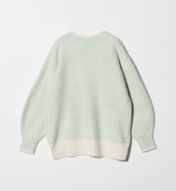 UNITED ARROWS「フォックスカシミヤ バイカラー Vネックニット」|ニット・セーター|