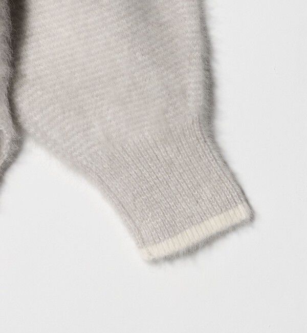 UNITED ARROWS「フォックスカシミヤ バイカラー Vネックニット」|ニット・セーター|