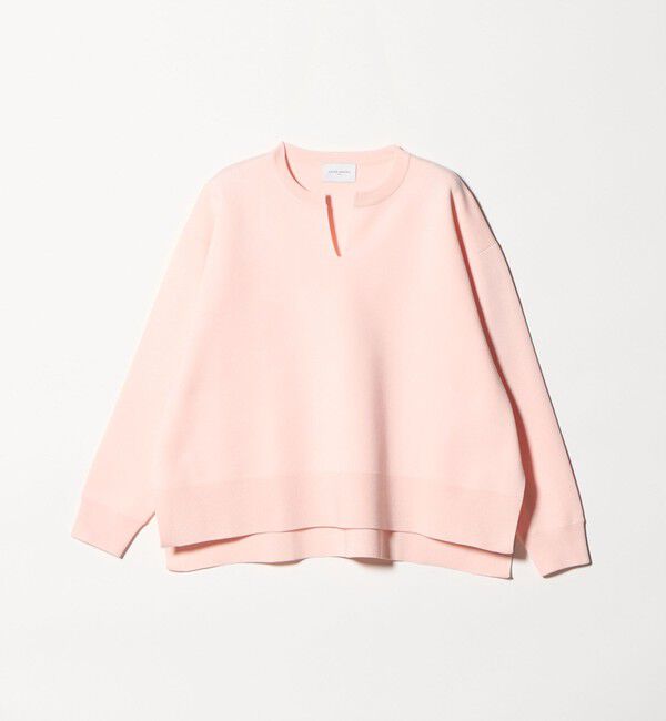 UNITED ARROWS「スウェットライク スキッパーニット ‐ウォッシャブル‐」|ニット・セーター|LT.PINK