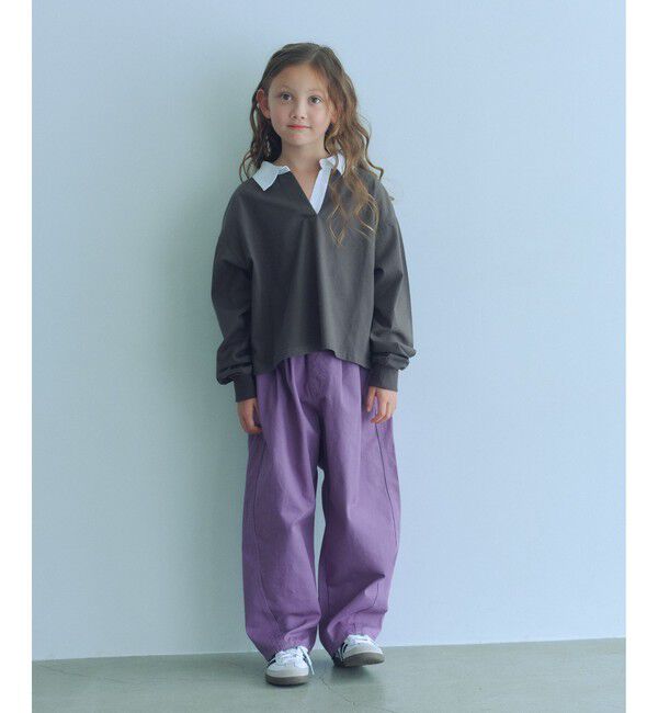 UNITED ARROWS green label relaxing「ラガーシャツ（無地） / キッズ  120cm-160cm」|Tシャツ・カットソー|