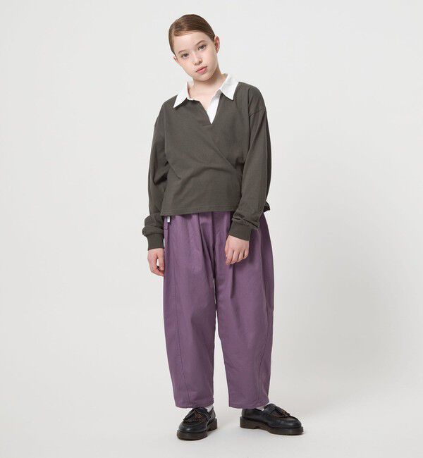 UNITED ARROWS green label relaxing「ラガーシャツ（無地） / キッズ  120cm-160cm」|Tシャツ・カットソー|