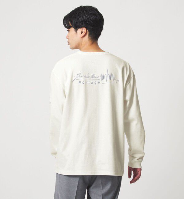 UNITED ARROWS green label relaxing「【別注】＜Manhattan Portage＞プリント 長袖 Tシャツ」|Tシャツ・カットソー|
