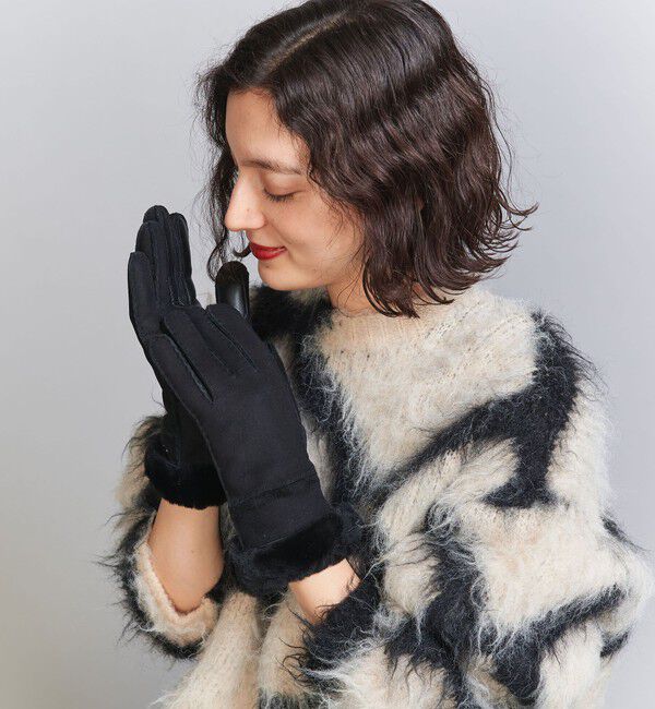BEAUTY&YOUTH UNITED ARROWS「＜UGG＞シームド テック グローブ」|手袋|BLACK