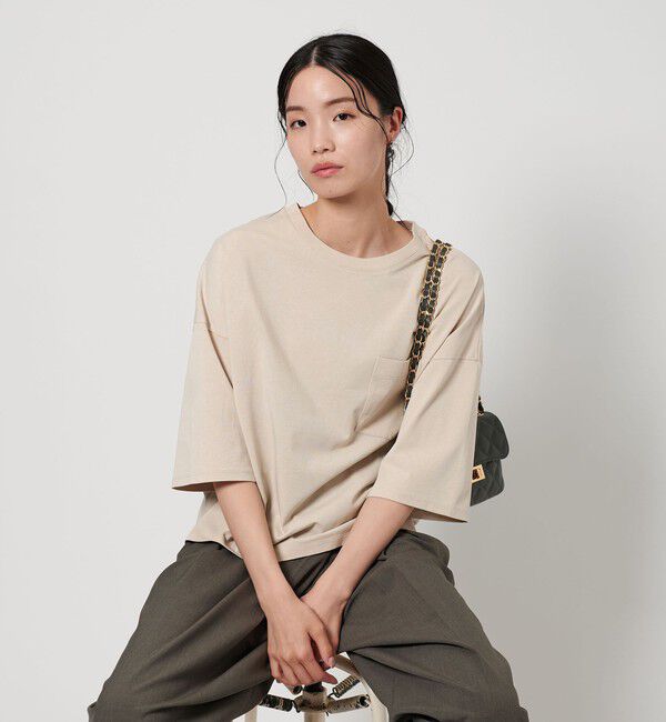 BEAUTY&YOUTH UNITED ARROWS「ドルマンスリーブ ポケット Tシャツ -接触冷感-」|Tシャツ・カットソー|BEIGE
