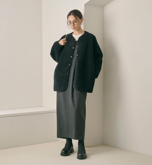 一度着用BEAUTY＆YOUTHボア✕フェイクムートンリバーシブルジャケット BEAUTY&YOUTH UNITED ARROWS｜【WEB限定】ボア*フェイクムートン