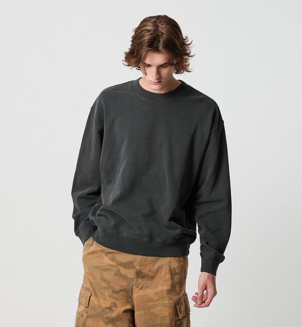 MONKEY TIME「オゾンウォッシュ フレンチテリー クルーネック スウェット」|Tシャツ・カットソー|