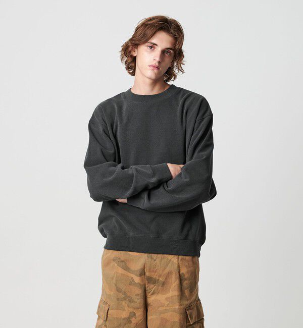 MONKEY TIME「オゾンウォッシュ フレンチテリー クルーネック スウェット」|Tシャツ・カットソー|