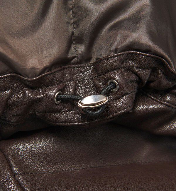 MONKEY TIME「レザーライク ダウン ジャケット」|その他|