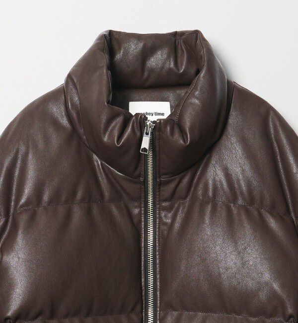 MONKEY TIME「レザーライク ダウン ジャケット」|その他|