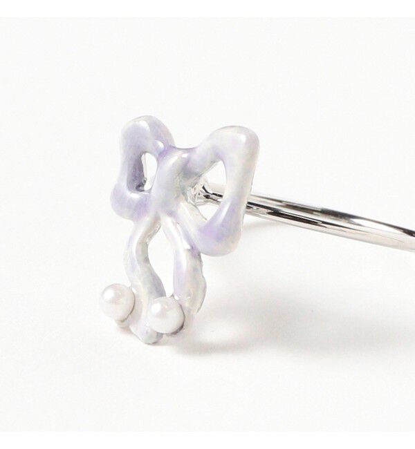 Ray BEAMS 「ハンドペイント リボンパール リング」|その他|