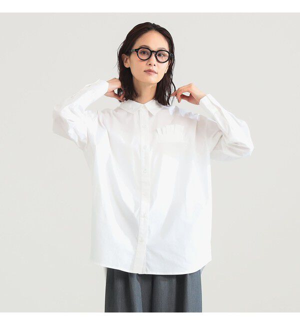 Demi-Luxe BEAMS 「THE GARMENT / キプロス オーバーシャツ」|シャツ・ブラウス|WHITE
