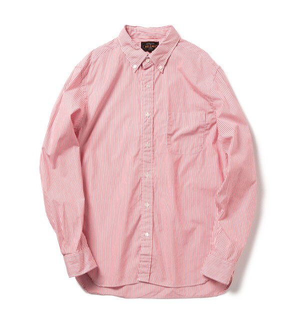 BEAMS PLUS「BEAMS PLUS / コットンブロード ロンドンストライプ ボタンダウン シャツ」|シャツ・ブラウス|