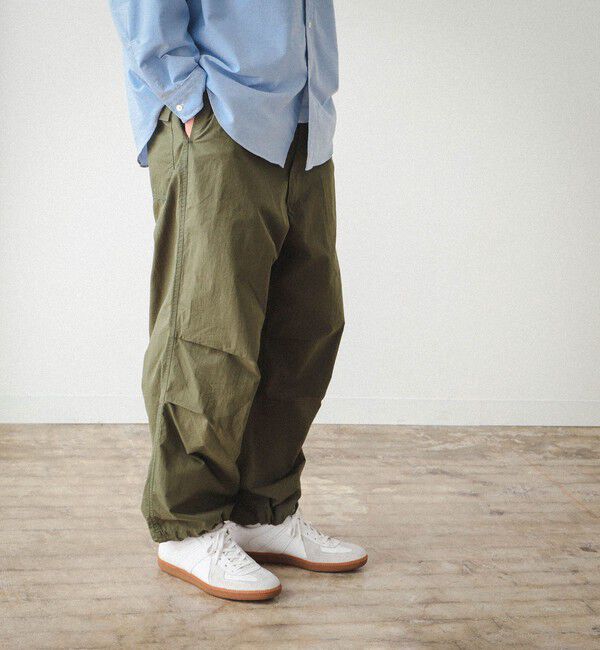 BEAMS「BEAMS / コットン ナイロン オーバーパンツ」|その他|OLIVE