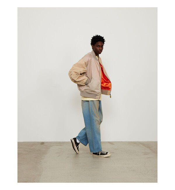 BEAMS「BEAMS / ワイドフィット デニムパンツ」|デニム|