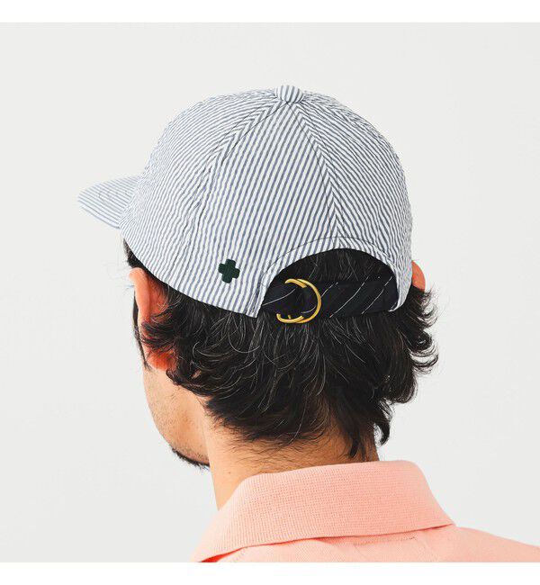 BEAMS PLUS「BEAMS PLUS / レジメンタル ストラップ サッカー 6パネル キャップ」|その他|