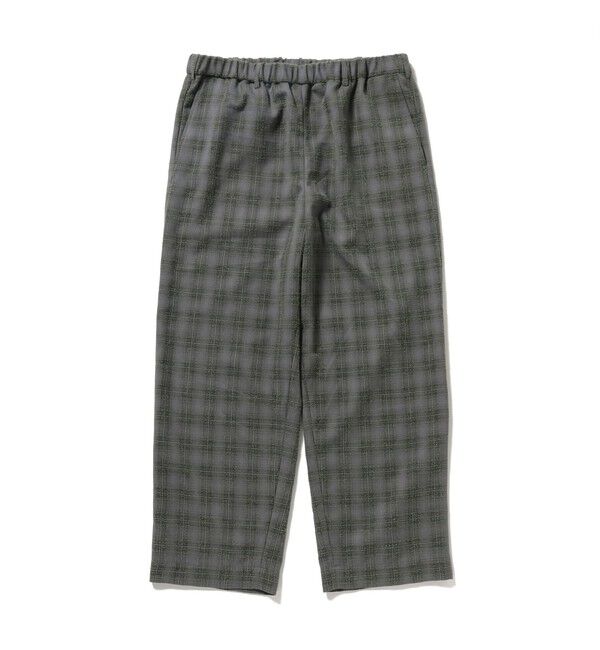 BEAMS「ブークレ チェック イージーパンツ」|チノ|CHARCOAL.G
