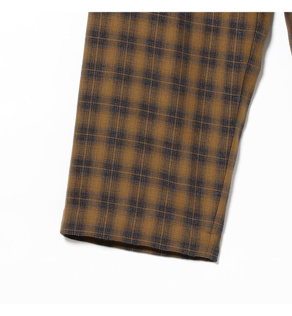 BEAMS「ブークレ チェック イージーパンツ」|チノ|