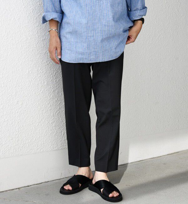 SHIPS any「SHIPS any: COOLMAX（R) アンクル テーパード パンツ ＜セットアップ対応＞◇」|スラックス|ダークグレー