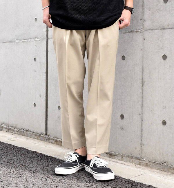 SHIPS any「SHIPS any: COOLMAX（R) アンクル テーパード パンツ ＜セットアップ対応＞◇」|スラックス|