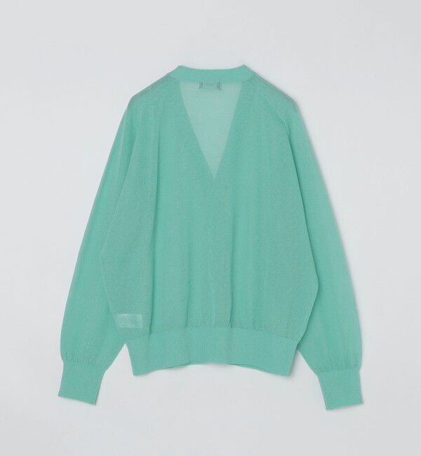 SHIPS「SHIPS: コットン/リネン サマーニット シアー Vカーディガン」|カーディガン|