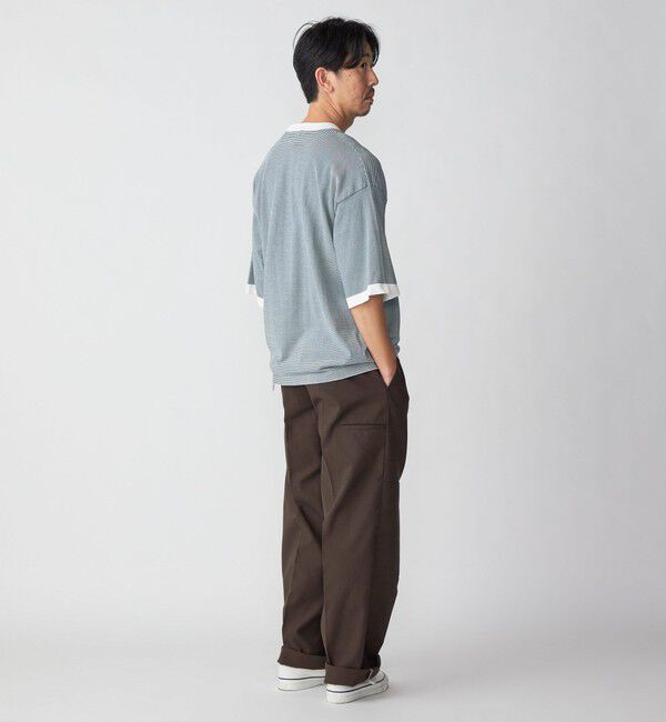 SHIPS「SHIPS: 16ゲージ コットン ボーダー ライト ニットTシャツ」|ニット・セーター|