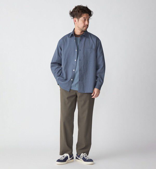 SHIPS「SHIPS: 16ゲージ コットン ボーダー ライト ニットTシャツ」|ニット・セーター|