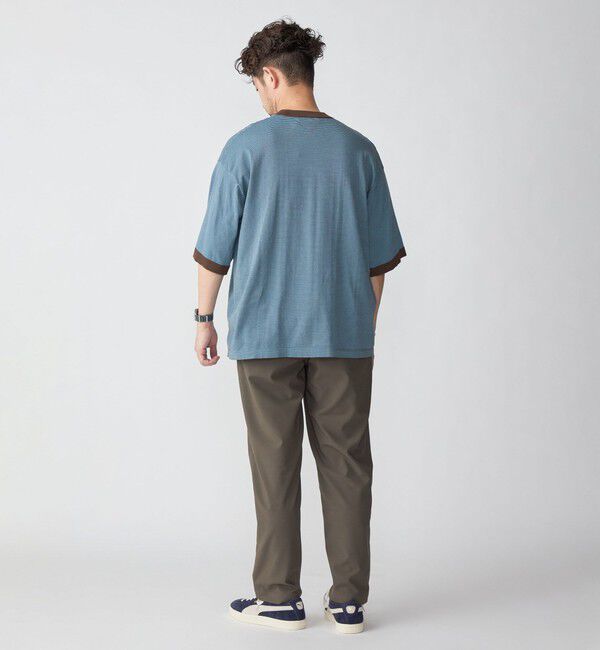 SHIPS「SHIPS: 16ゲージ コットン ボーダー ライト ニットTシャツ」|ニット・セーター|