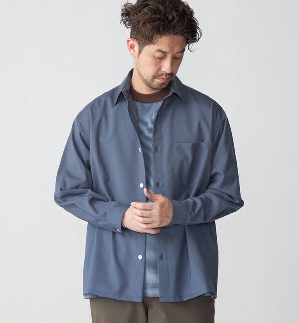 SHIPS「SHIPS: 16ゲージ コットン ボーダー ライト ニットTシャツ」|ニット・セーター|