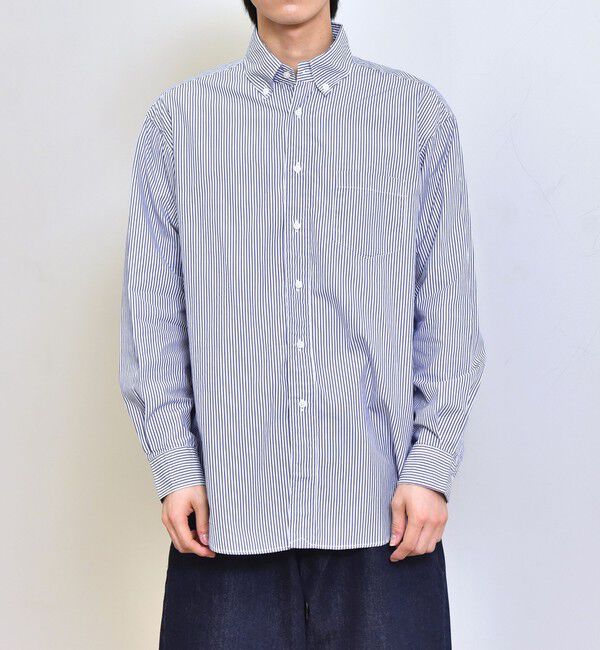 SHIPS any「【SHIPS any別注】CLEVE: リラックスフィット ボタンダウン 長袖 シャツ◇」|シャツ・ブラウス|