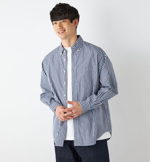 SHIPS any「【SHIPS any別注】CLEVE: リラックスフィット ボタンダウン 長袖 シャツ◇」|シャツ・ブラウス|