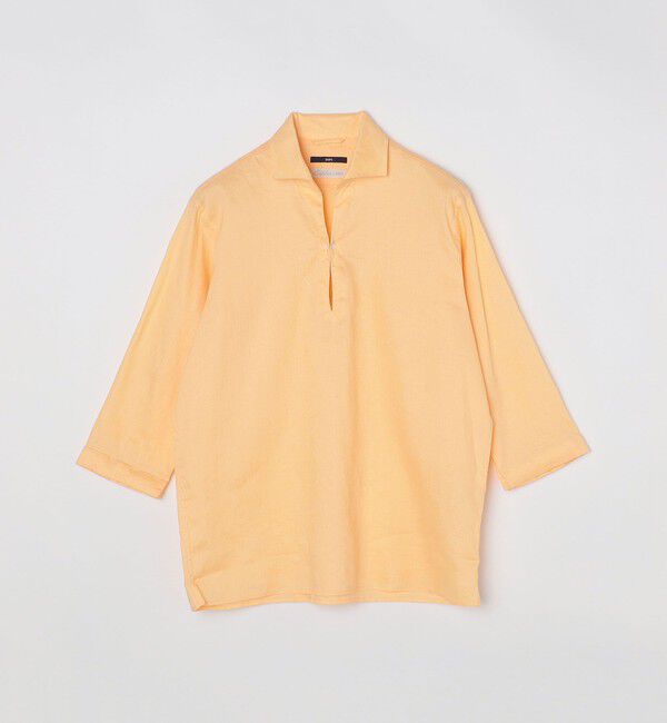 SHIPS「SHIPS: SOLOTEX(R) サフィランリネン リラックス 7スリーブ カプリシャツ」|シャツ・ブラウス|